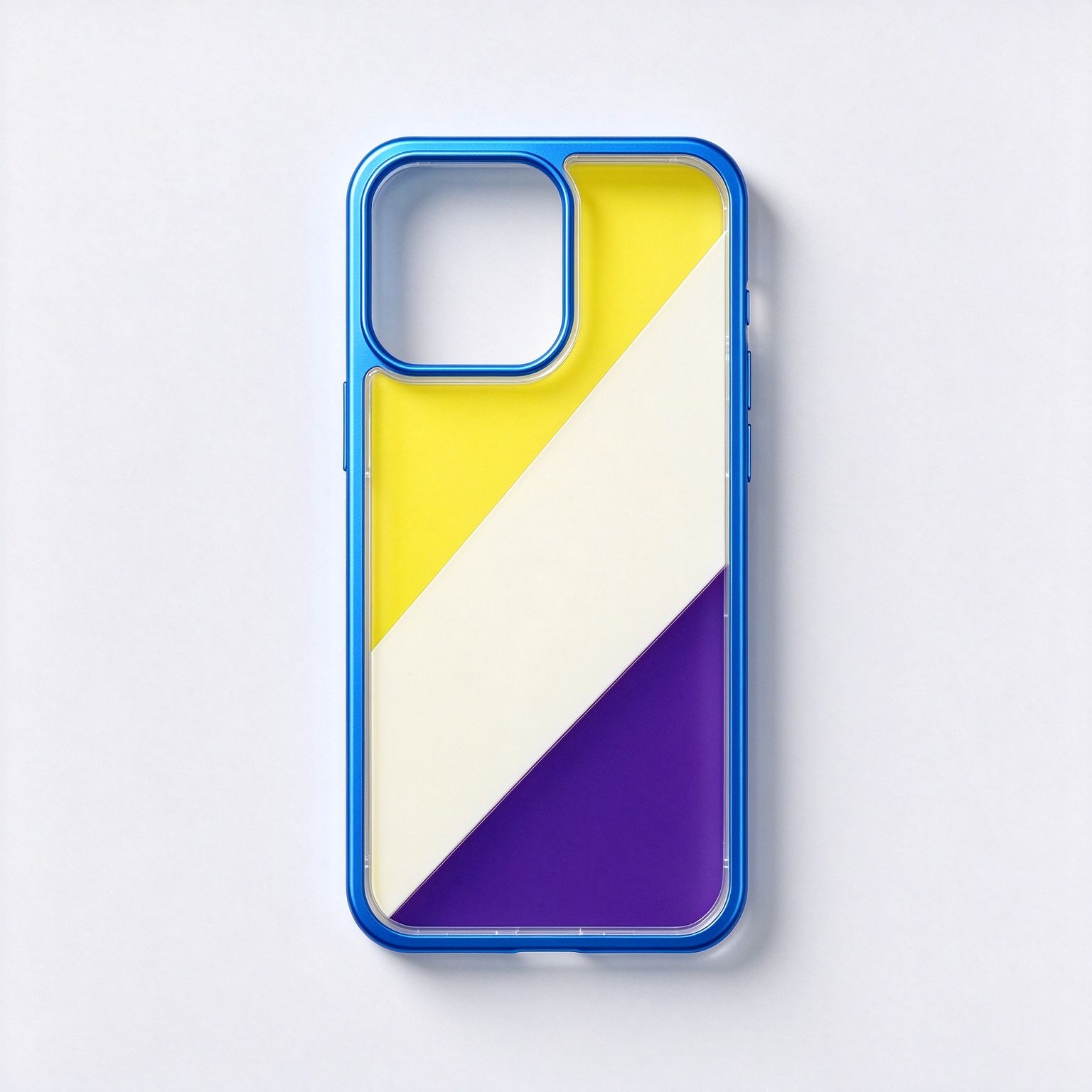 Electric Blue Geometric Color Block Case