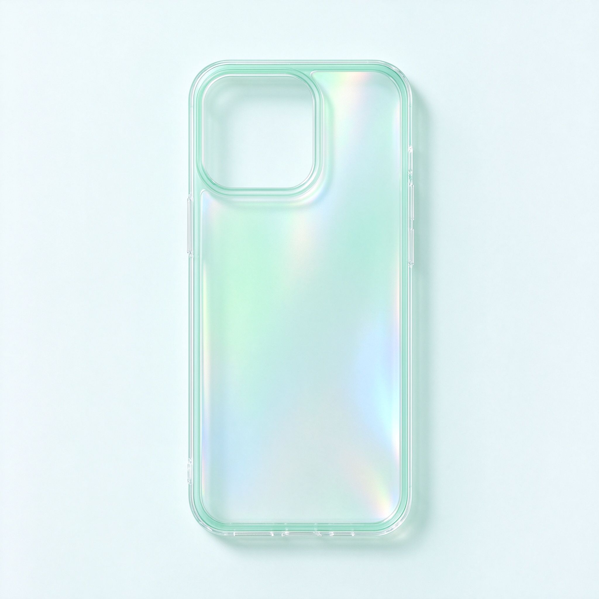 Mint Holographic Clear Case